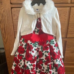 Janie and Jack Christmas dress set